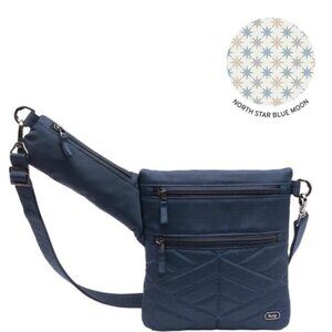 Lug Legacy Collection Skipper Crossbody Bag Brushed Indigo Blue